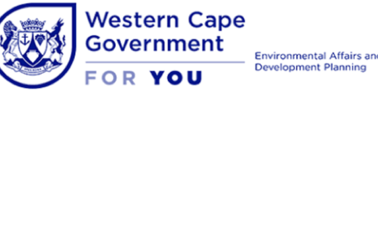 Department of Environmental Affairs and Development Planning Administration Clerk