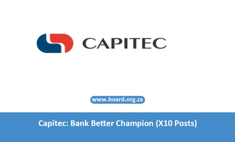 Capitec: Bank Better Champion (X10 Posts)