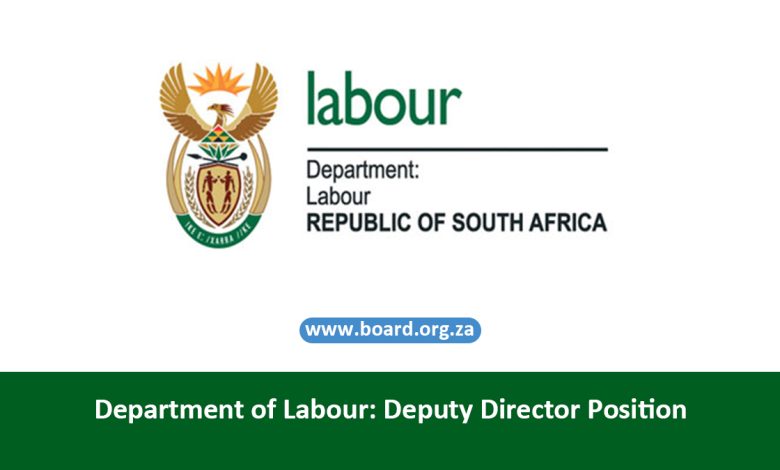 Department of Labour: Deputy Director Position