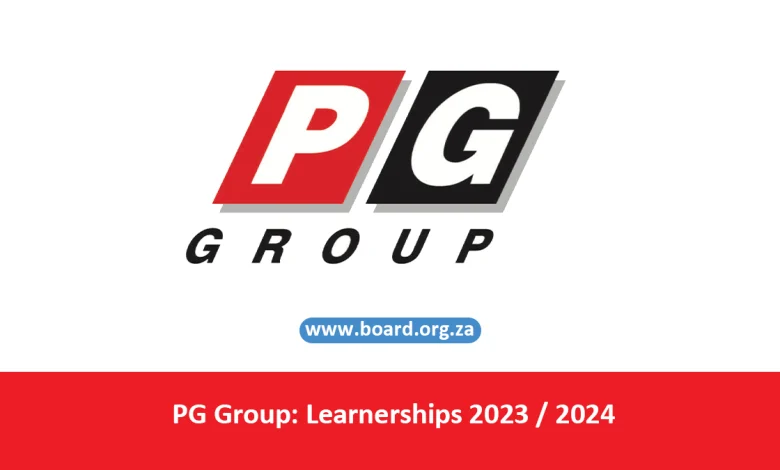 PG Group: Learnerships 2023 / 2024