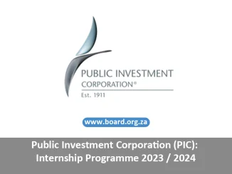 Public Investment Corporation (PIC): Internship Programme 2023 / 2024