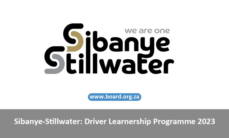 Sibanye-Stillwater: Driver Learnership Programme 2023