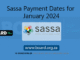 Sassa Payment Dates for January 2024