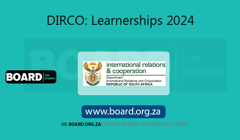 DIRCO: Learnerships 2024