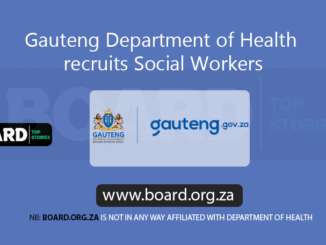 Gauteng Department of Health recruits Social Workers