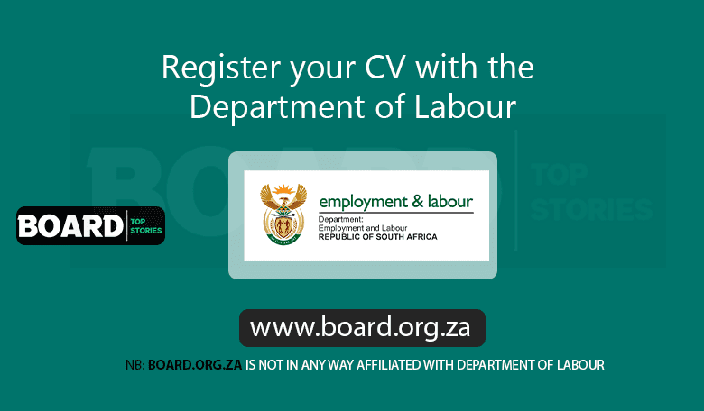 Register your CV with the Department of Labour