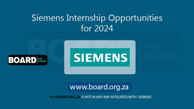 Siemens Internship Opportunities for 2024