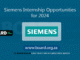 Siemens Internship Opportunities for 2024