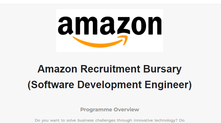 Amazon Bursary for 2025 academic year