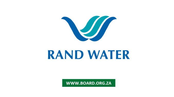Rand Water Artisan Learnership / Internship Programme 2024