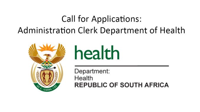 Call for Applications: Administration Clerk Department of Health