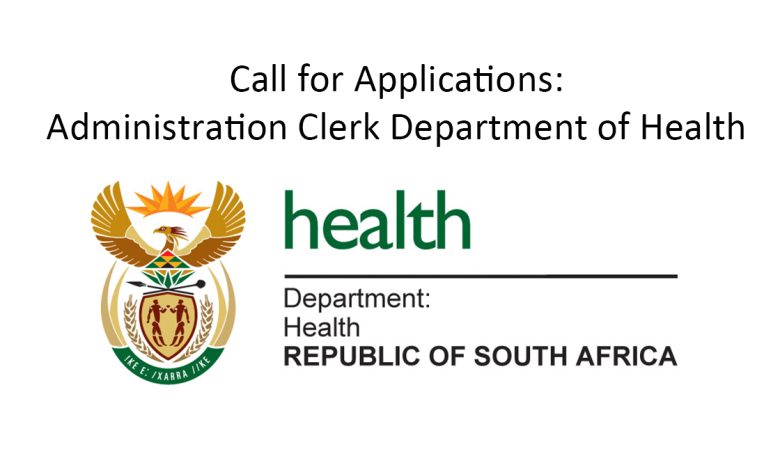 Call for Applications: Administration Clerk Department of Health