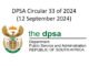 DPSA Circular 33 of 2024 (12 September 2024)