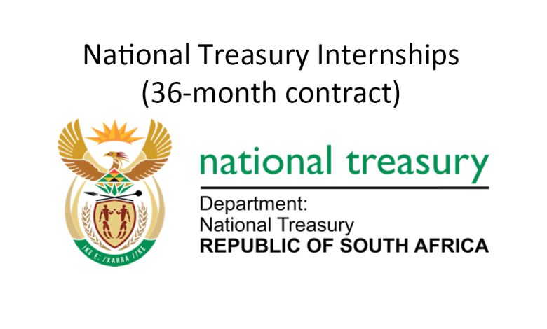 National Treasury Internships (36-month contract)