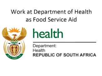 Work at Department of Health as Food Service Aid