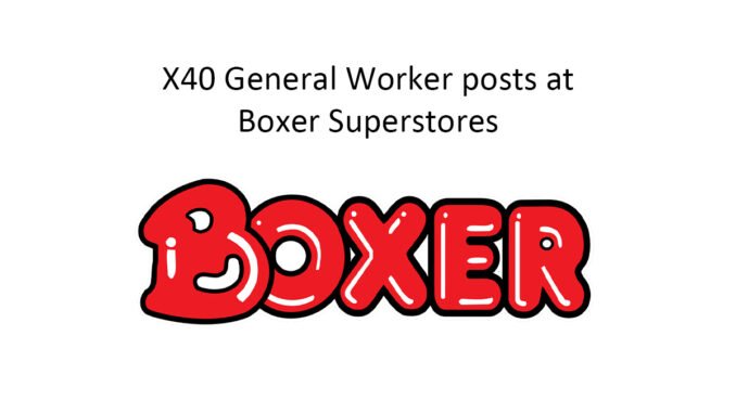 X40 General Worker posts at Boxer Superstores