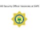 X43 Security Officer Vacancies at SAPS