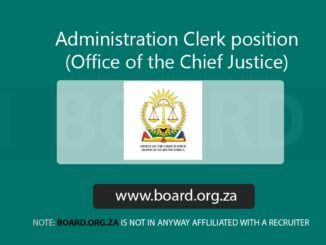 Administration Clerk position (Office of the Chief Justice)