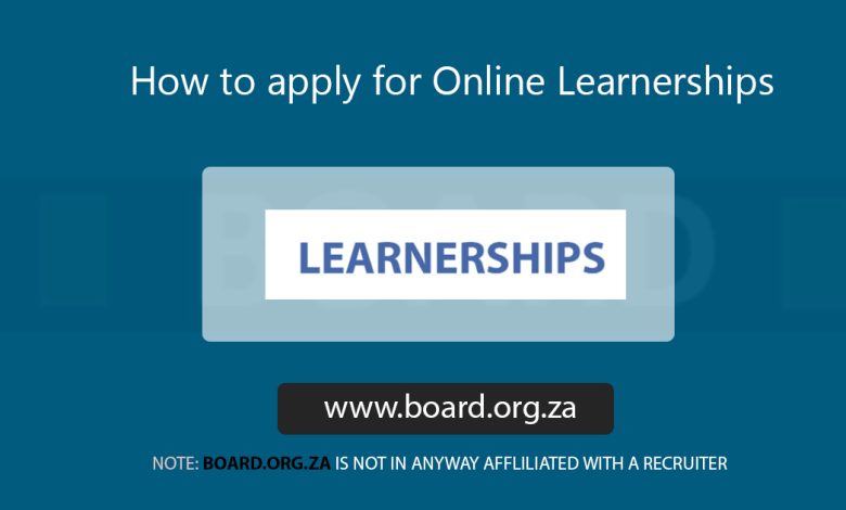 How to apply for Online Learnerships