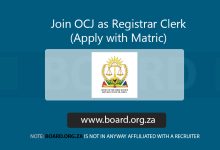 Join OCJ as Registrar Clerk (Apply with Matric)