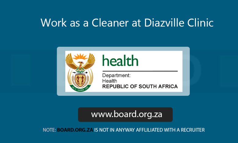 Work as a Cleaner at Diazville Clinic