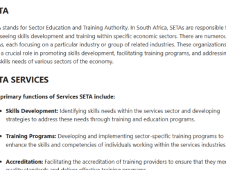 SETA Learnerships 2025 Online Application