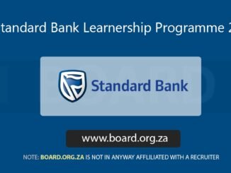 Standard Bank Learnership Programme 2025