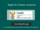 Apply for Cleaner vacancies (X3 Posts) at Department of Health