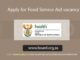 Apply for Food Service Aid vacancy at Department of Health
