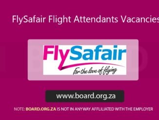 FlySafair Flight Attendants Vacancies