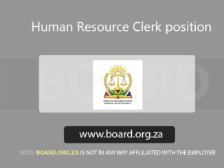 Human Resource Clerk position at Office of the Chief Justice