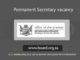 Permanent Secretary vacancy at the Office of the Premier