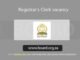 Registrar's Clerk vacancy at Office of the Chief Justice